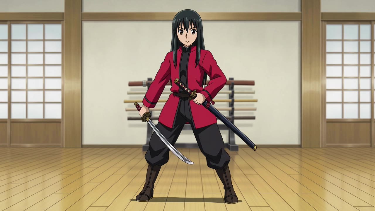 Grok Video: Anime sword draw