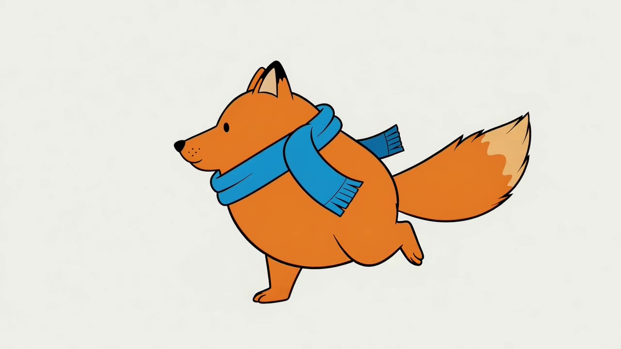 Grok Video: 2D walk cycle