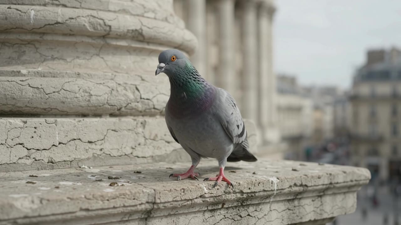 Google Gemini Omni: Pigeon takeoff