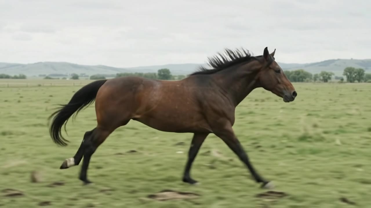 Google Gemini Omni: Galloping horse