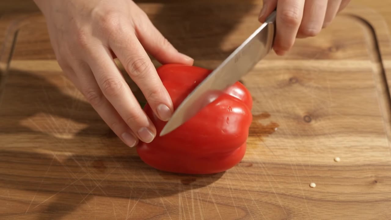 Google Gemini Omni: Chopping a pepper