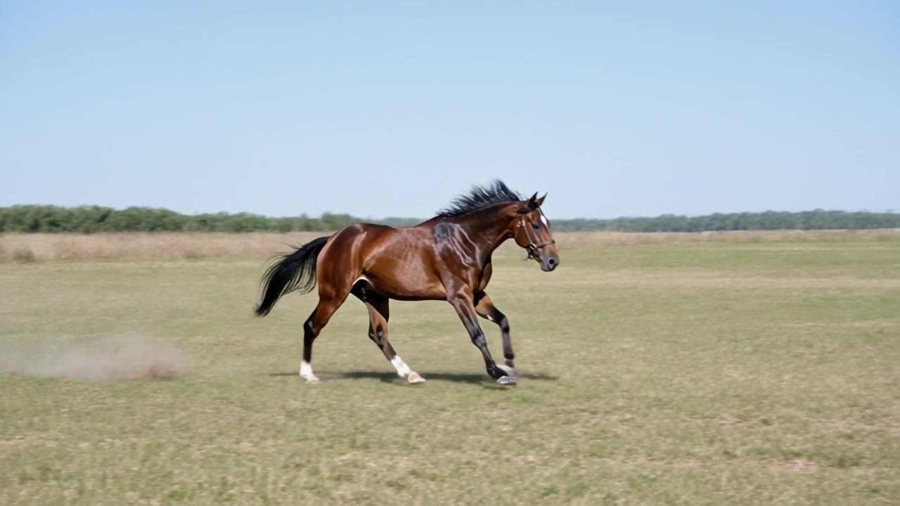 Kling 3.0 Turbo: Galloping horse