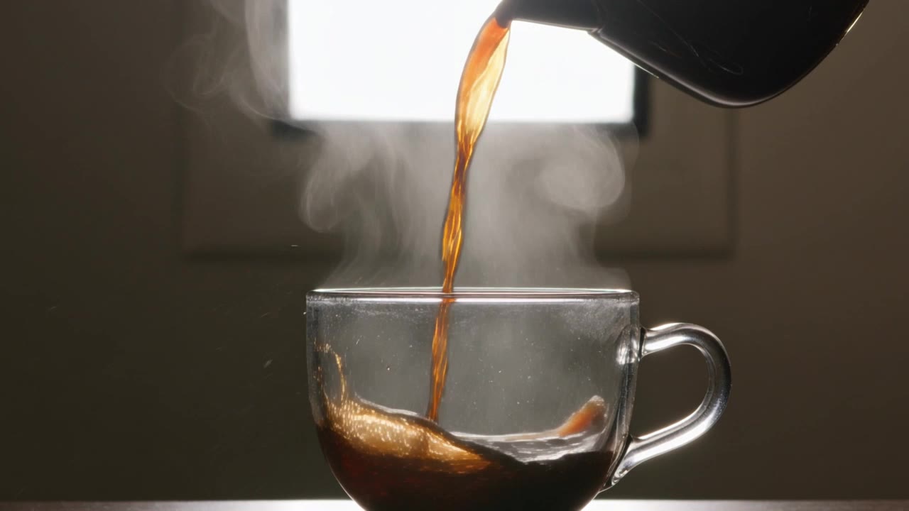 Kling 3.0 Turbo: Pouring coffee