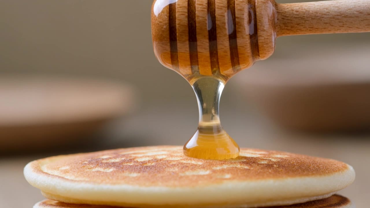 Kling 3.0 Turbo: Honey drizzle