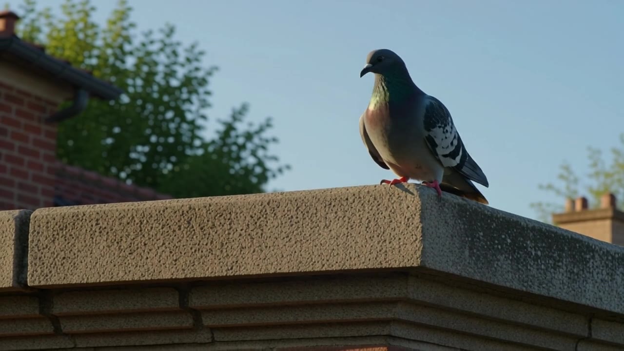 PixVerse v5.5: Pigeon takeoff