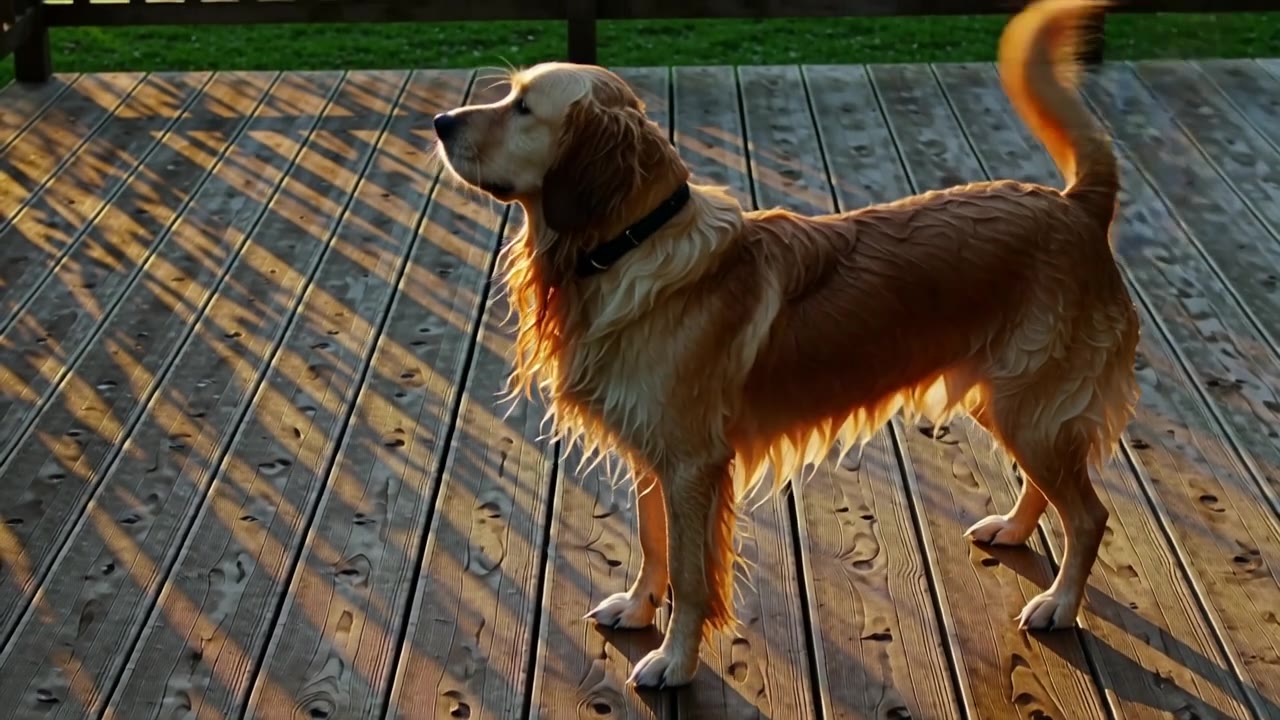 PixVerse v5.5: Dog shaking off water