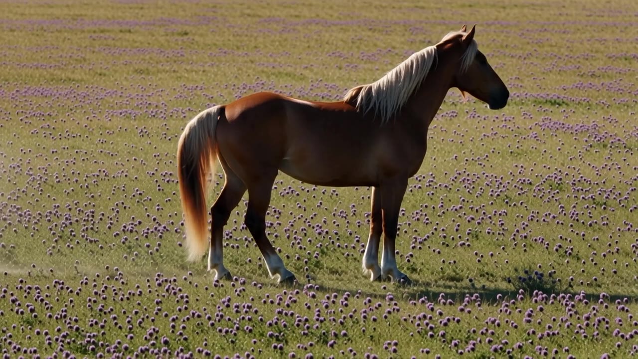 PixVerse v5.5: Galloping horse