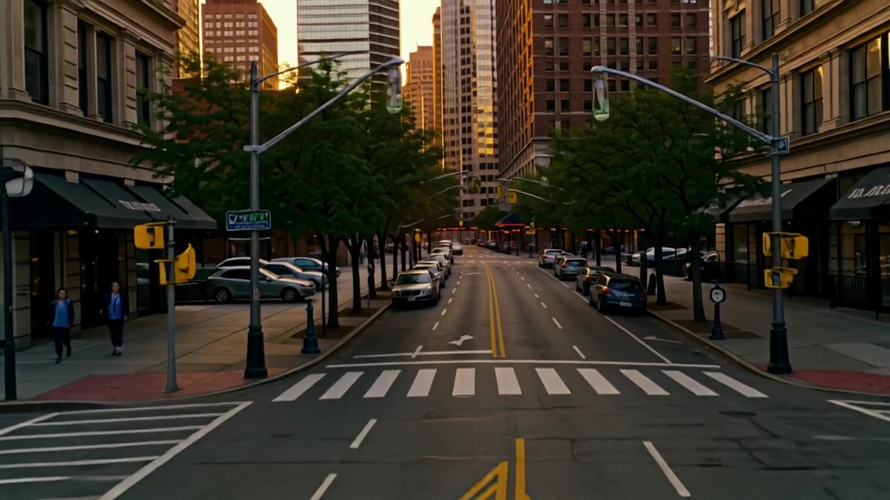 PixVerse v5.5: Crane to skyline