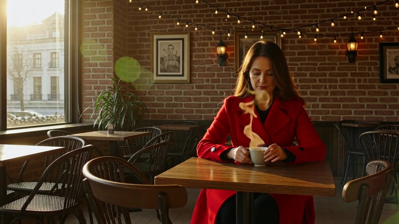 PixVerse v5.5: Cafe, three shots
