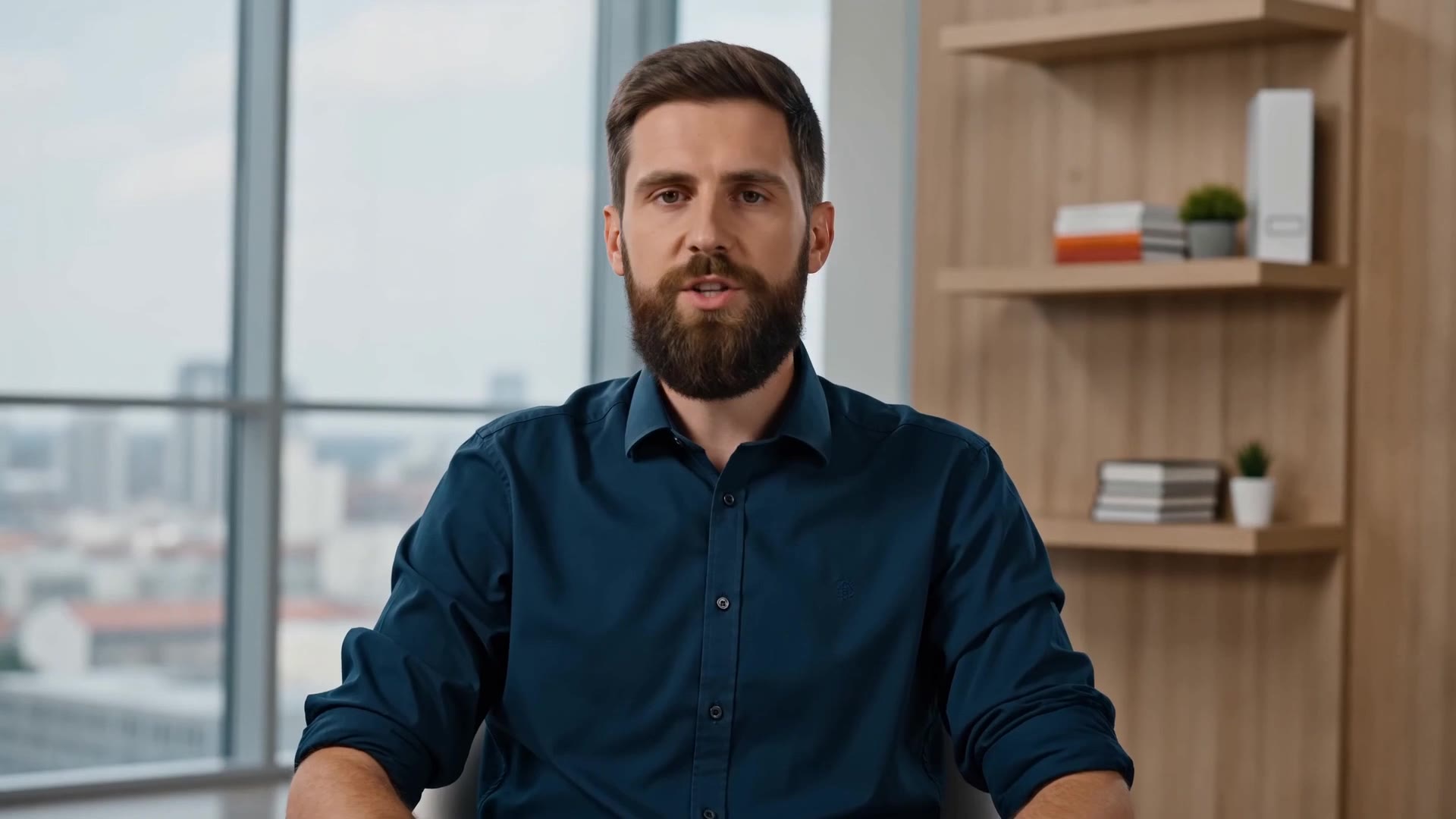 Seedance 2.0: Bearded man, long line