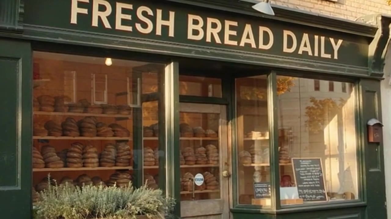 OpenAI Sora 2: Bakery sign