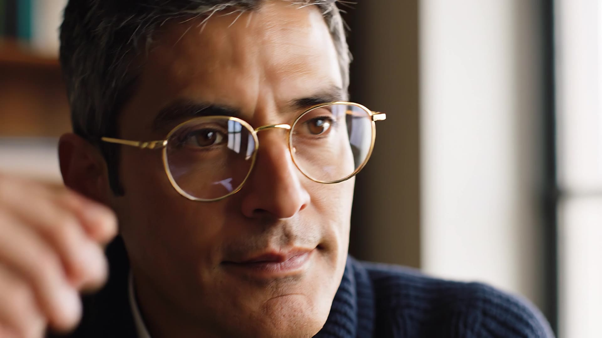 Google Veo 3.1: Glasses reflection