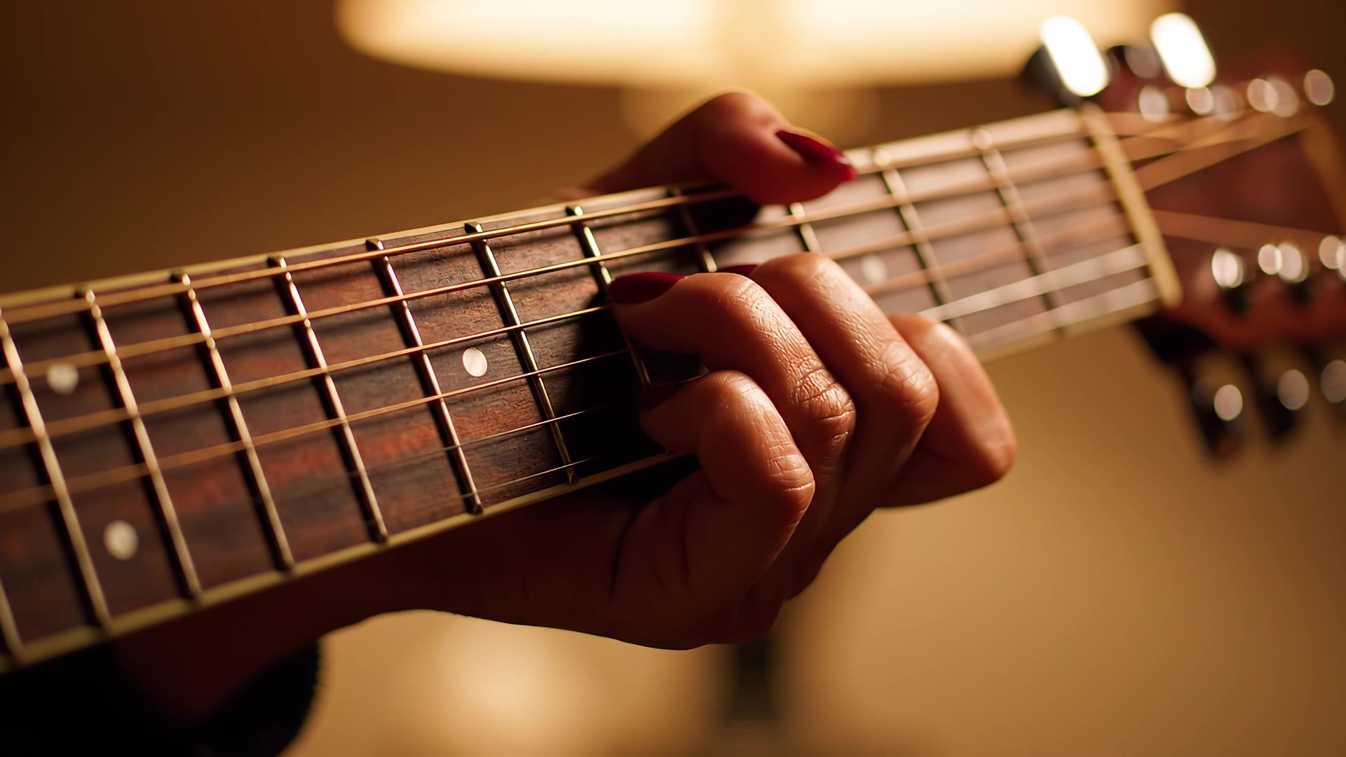 Google Veo 3.1: Fretting a guitar chord