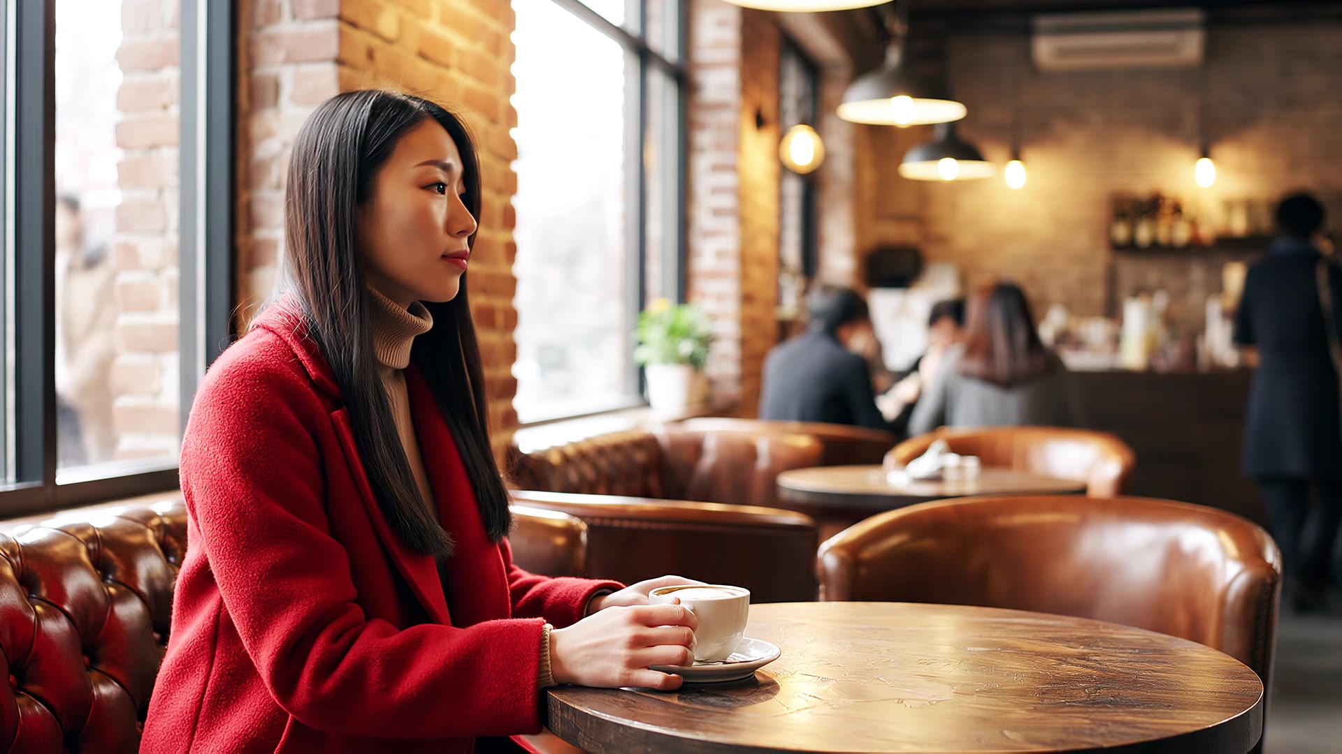 Google Veo 3.1: Cafe, three shots