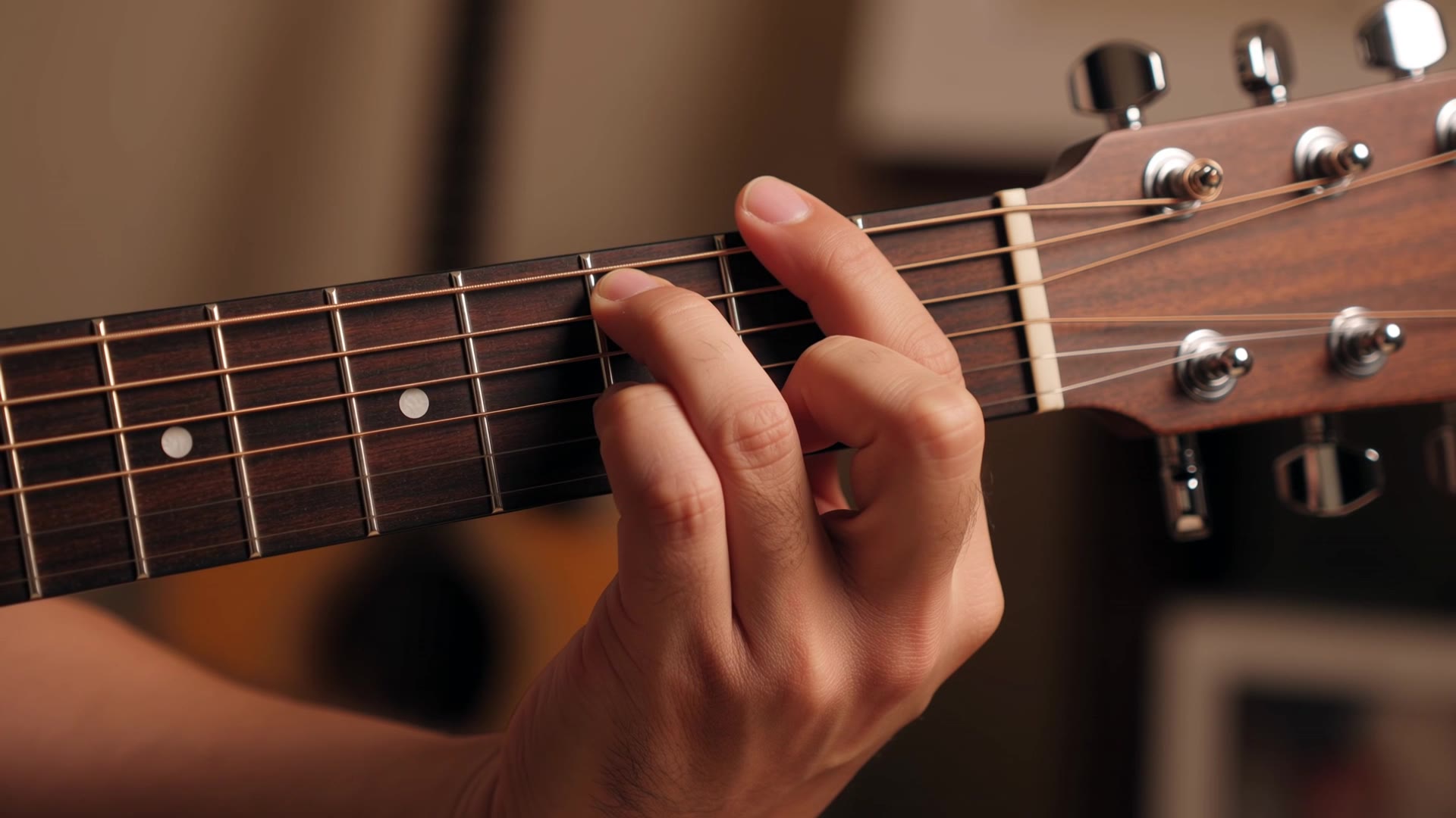 Kling 4.0: Fretting a guitar chord