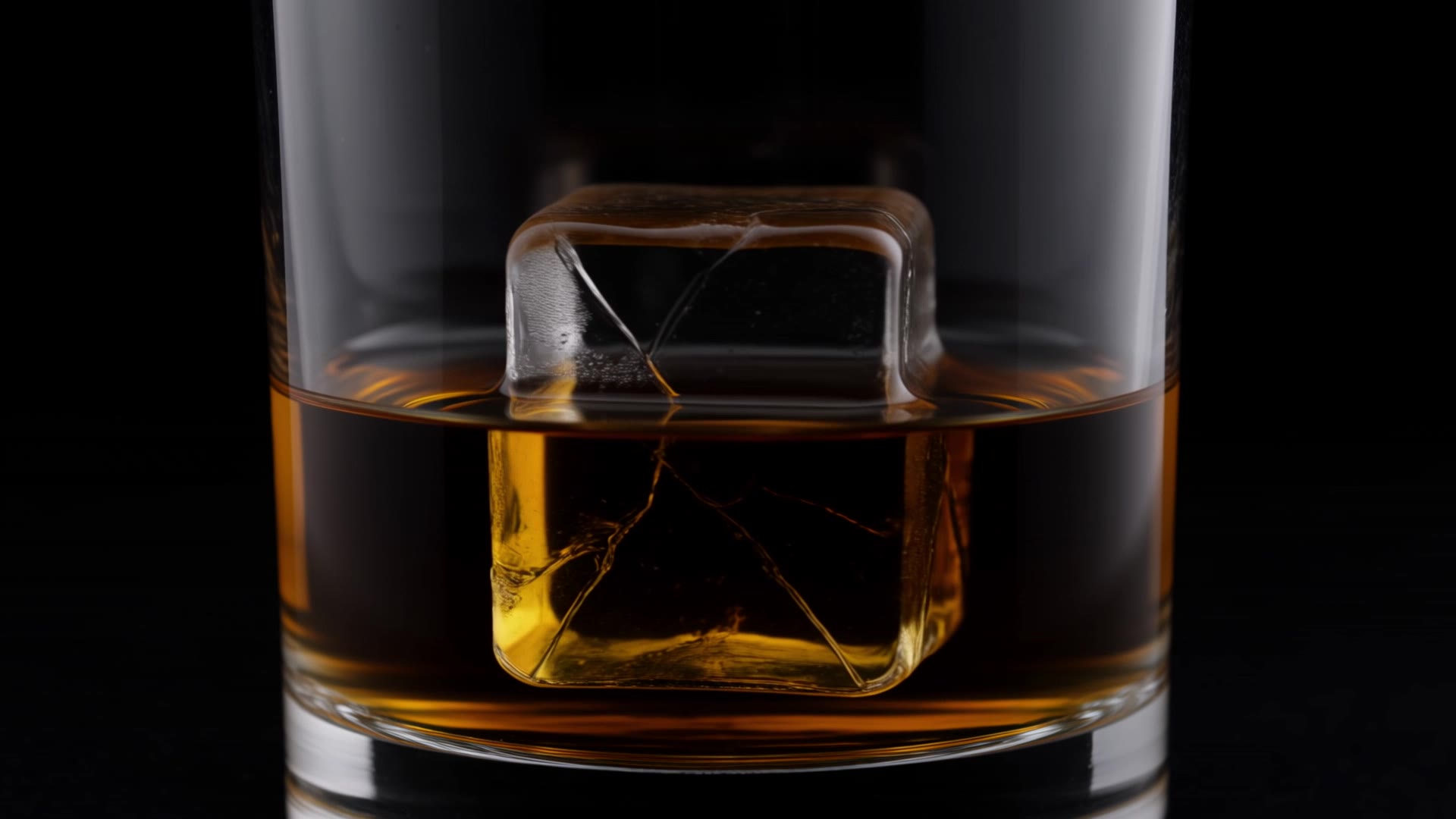 Kling 4.0: Ice melting in whisky