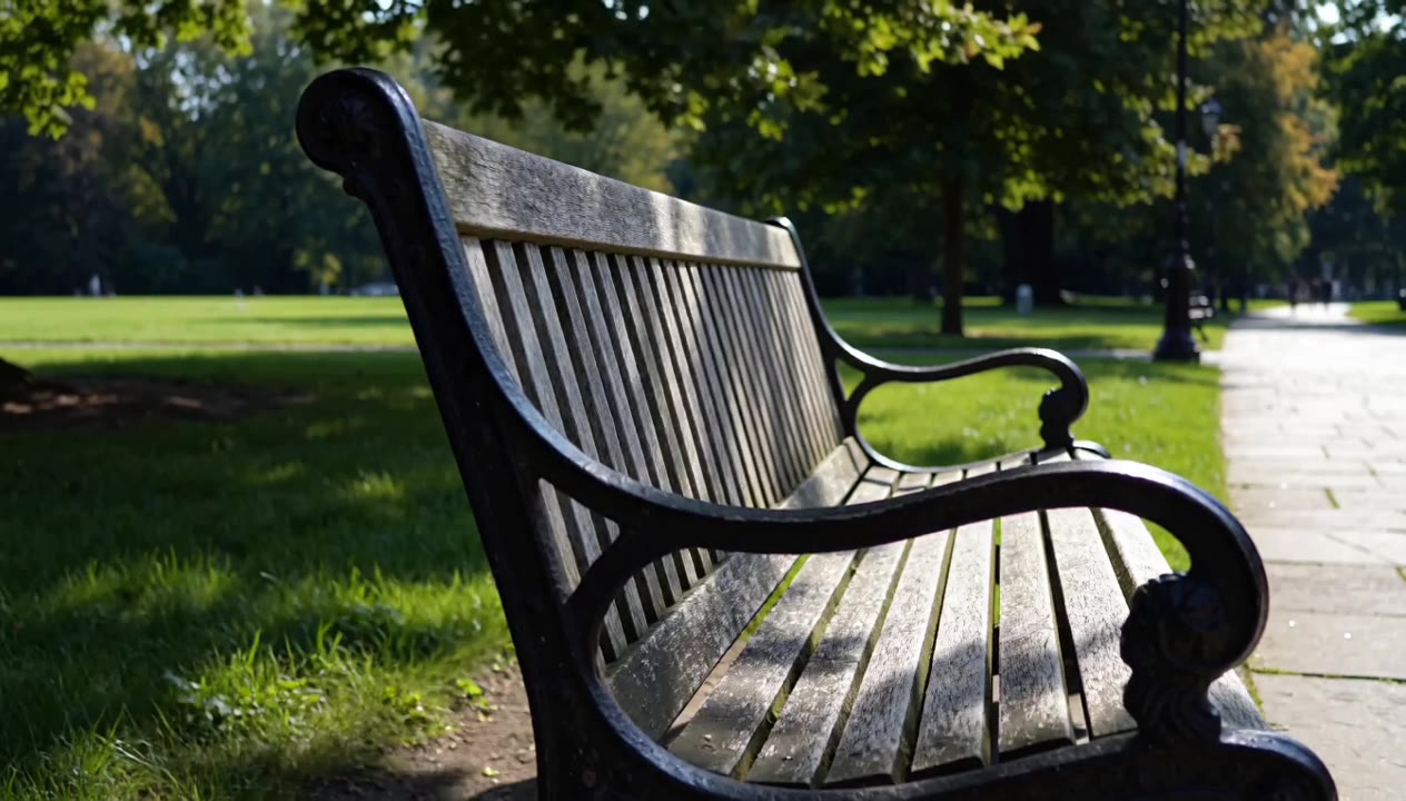 Vivix W1: Same bench, day and dusk